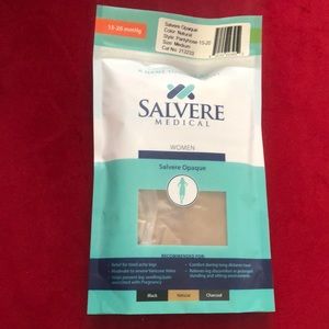 Opaque Compression Pantyhose, Natural Color